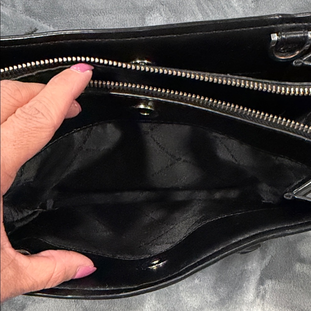 Michael Kors Black Monogram Satchel - Picture 5 of 9
